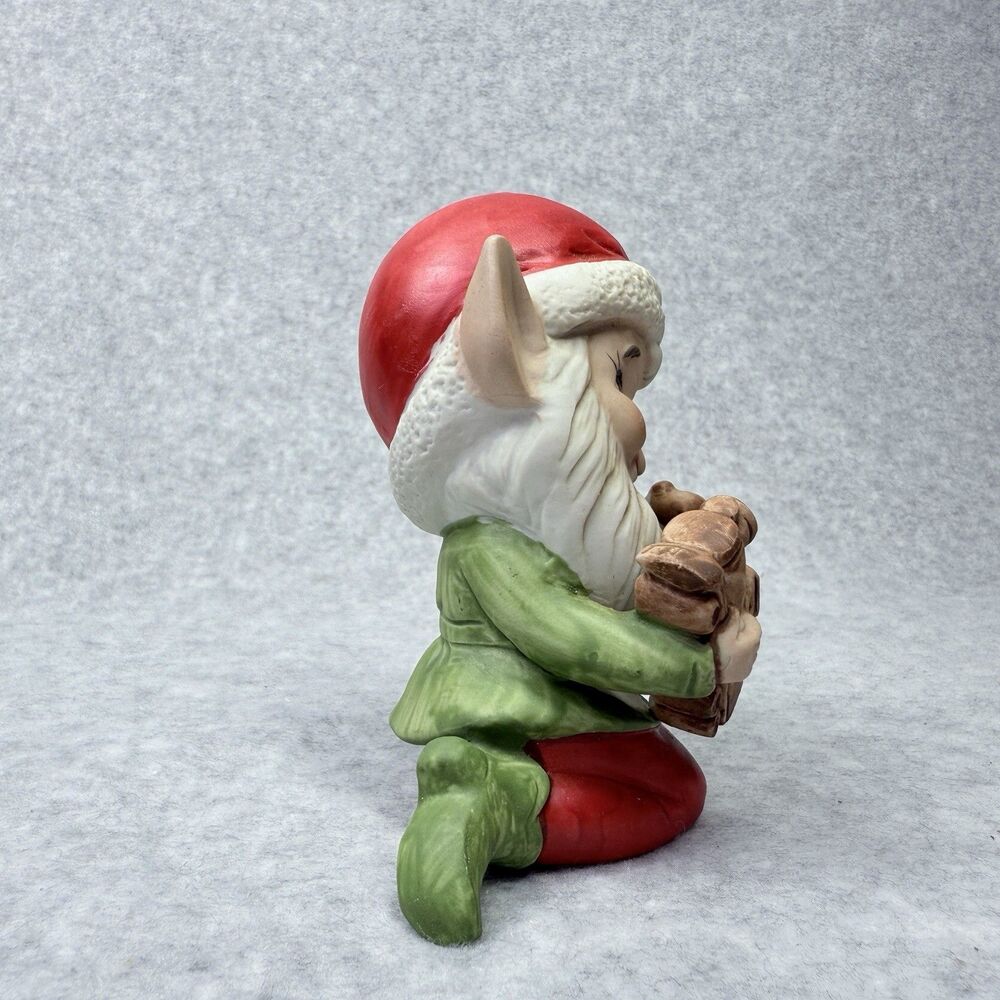 Vtg Homco Figurines Santa Elves Christmas Toy Makers 5406 Set Pixie Gnome - Picture 8 of 16